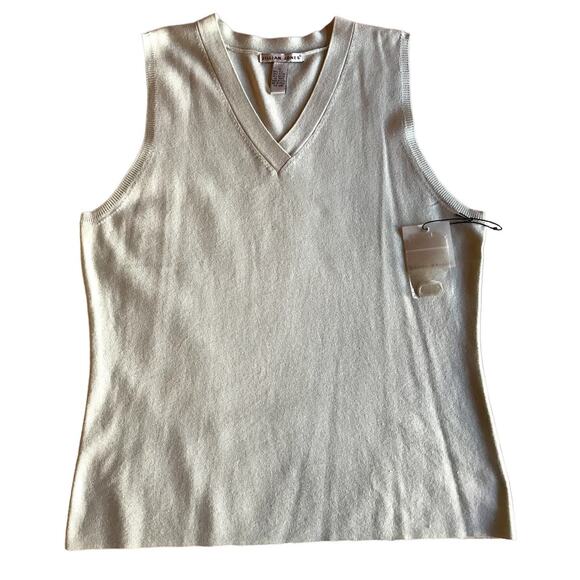 Jillian Jones Pale Mint Colored Silk Blend Sweater Vest NWT size XL-Runs Small - Picture 3 of 6
